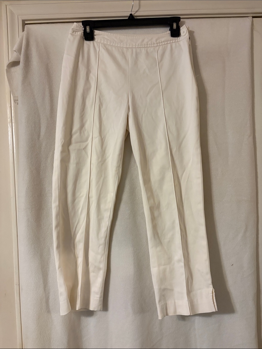 Worthington White Straight-Leg Tailored Pants